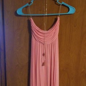Strapless maxi dress